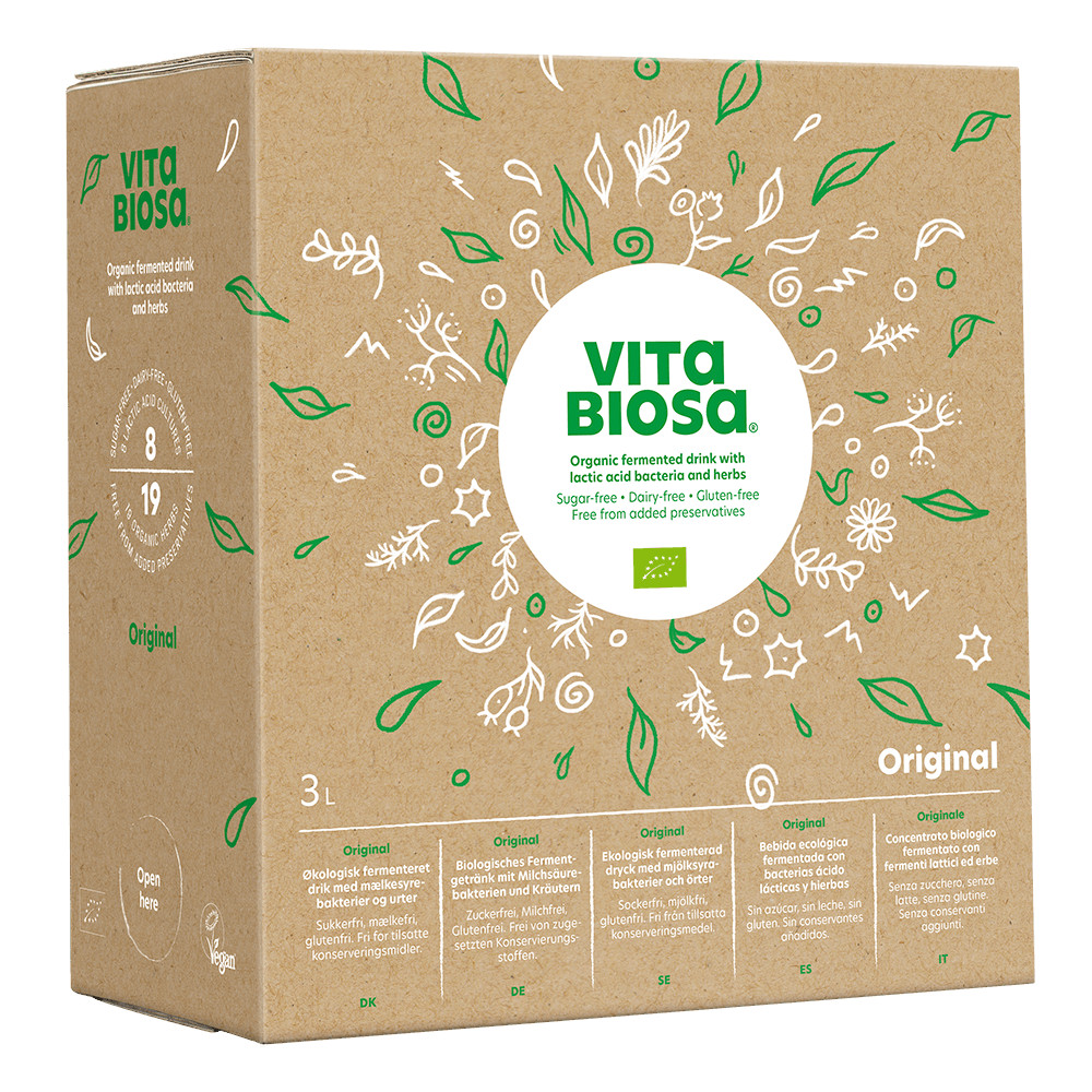 Bio Vita Biosa, Probiotic, Kräutersaft<br>3 Liter Bag-in-Box